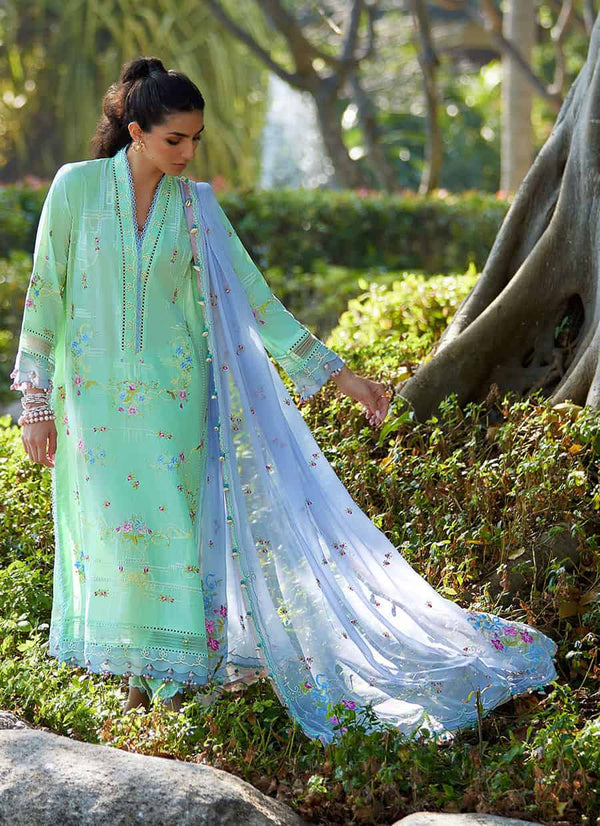 FARAH TALIB AZIZ UN-STICHED 3 PC|Suay |FTA-11