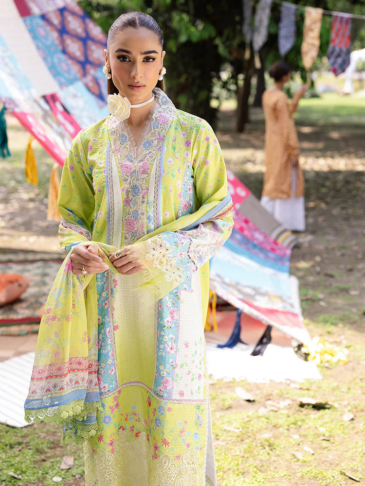 RAJBARI SCHIFFLI PRINTKARI UN-STITCHED 3PC |D -09