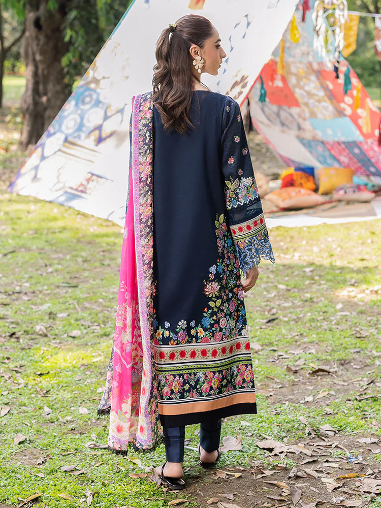 RAJBARI SCHIFFLI PRINTKARI UN-STITCHED 3PC |D -12