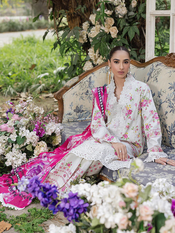 RAJBARI SCHIFFLI PRINTKARI UN-STITCHED 3PC | D-02