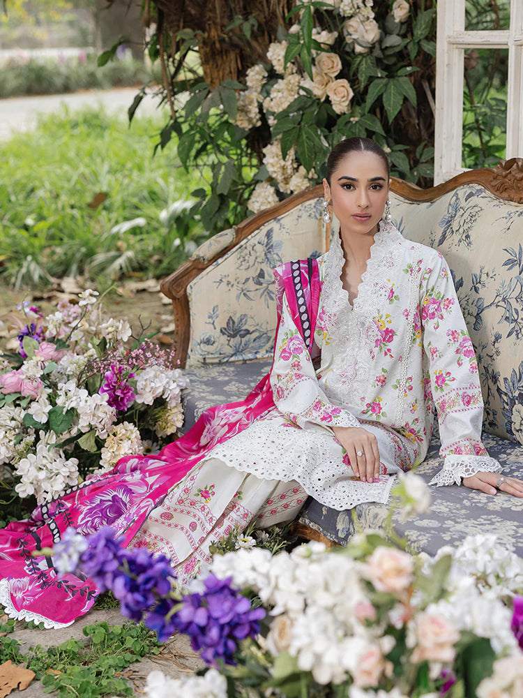 RAJBARI SCHIFFLI PRINTKARI UN-STITCHED 3PC | D-02