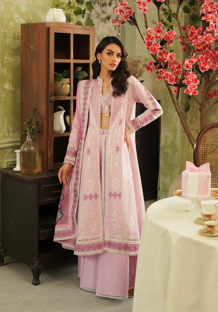 ZARQASH TRESOR UN-STICHED 3PC|ZQT 001 FAYE