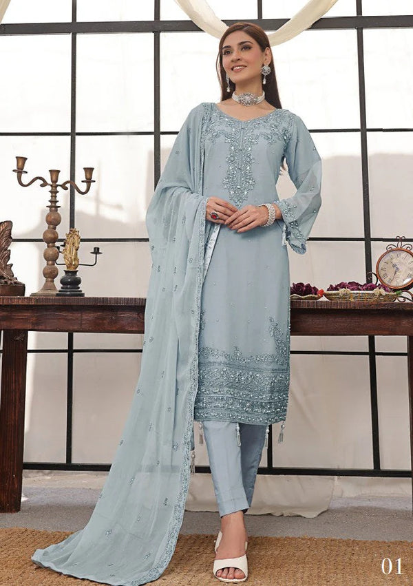 FLORUM BY SOGHAT LUXURY HANDWORK 3 PC | D01