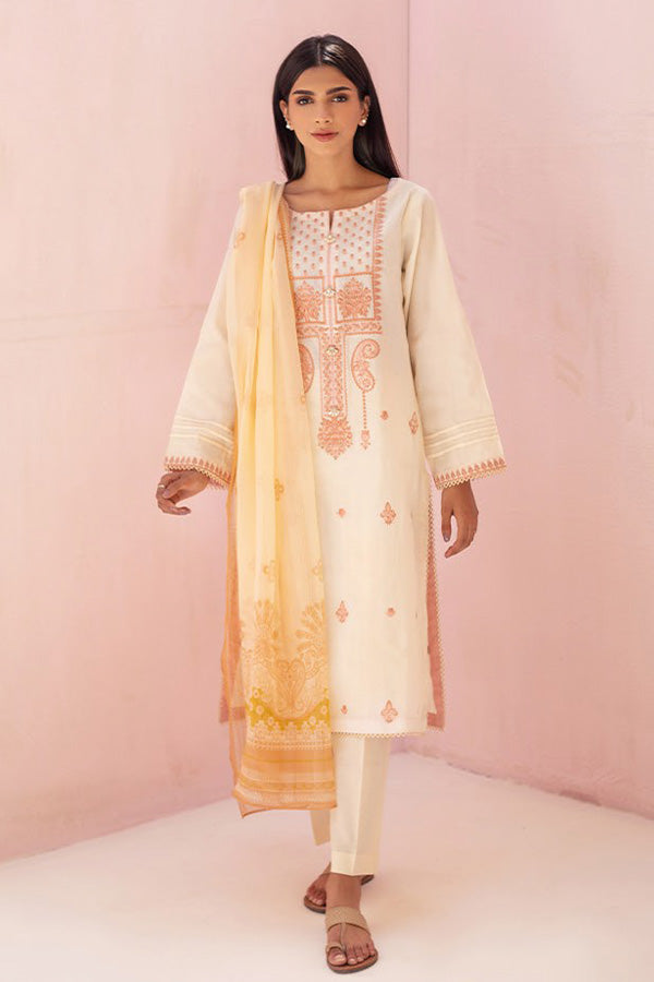 ZELLBURY SIGNATURE LAWN EMBROIDERED UN-STITCHED - D01