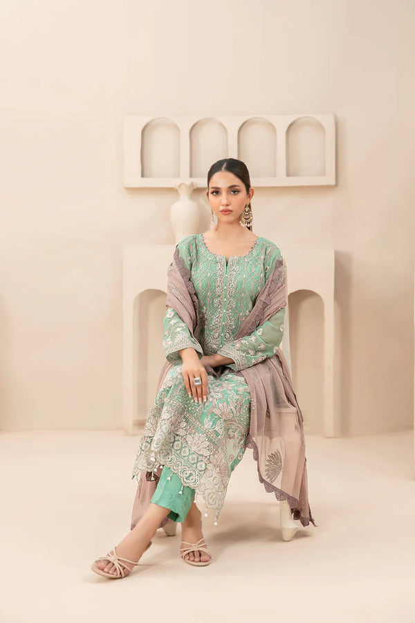 SALOMI BY TAWAKKAL SEMI-STITCHED 3PC | D-8688