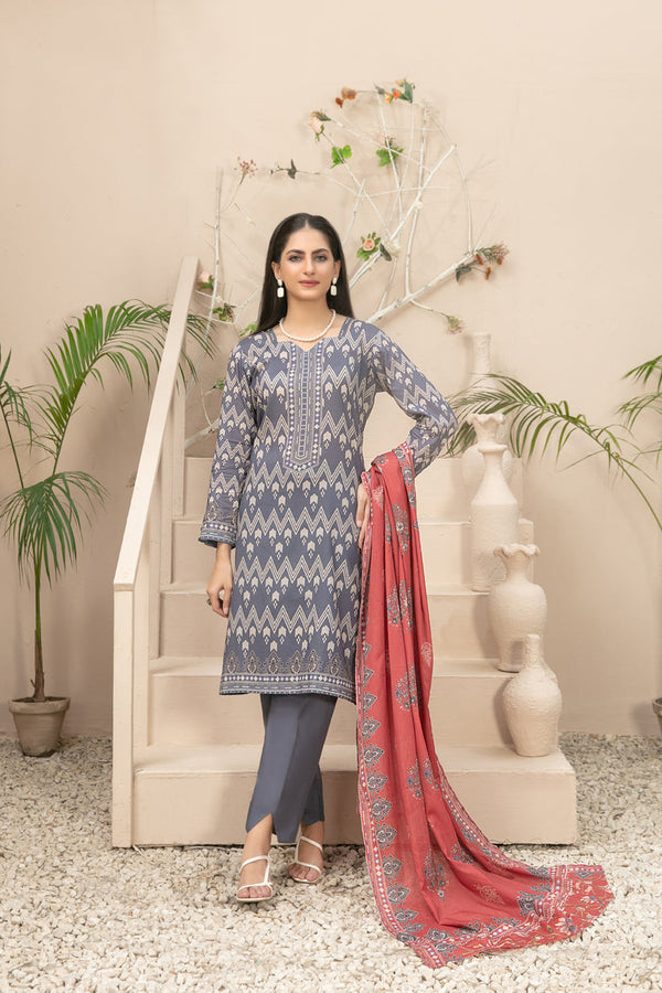 TIYANI BY TAWAKKAL UNSTITCHED LAWN DU-3600