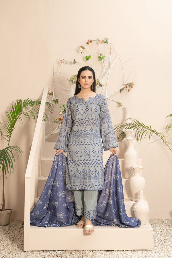 TIYANI BY TAWAKKAL UNSTITCHED LAWN DU-3595