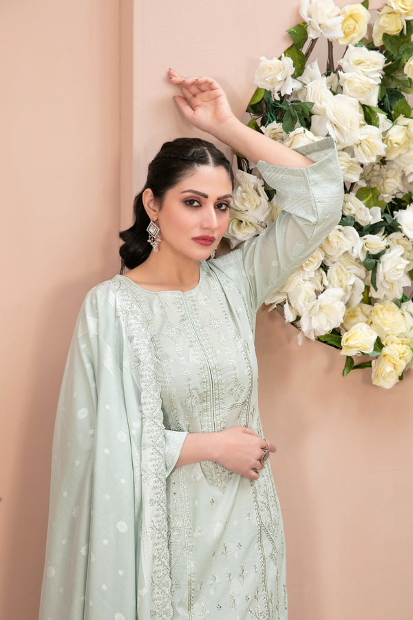 GULSHANARA BY TAWAKKAL |UNSTITCHED 3PC LAWN|D-2711