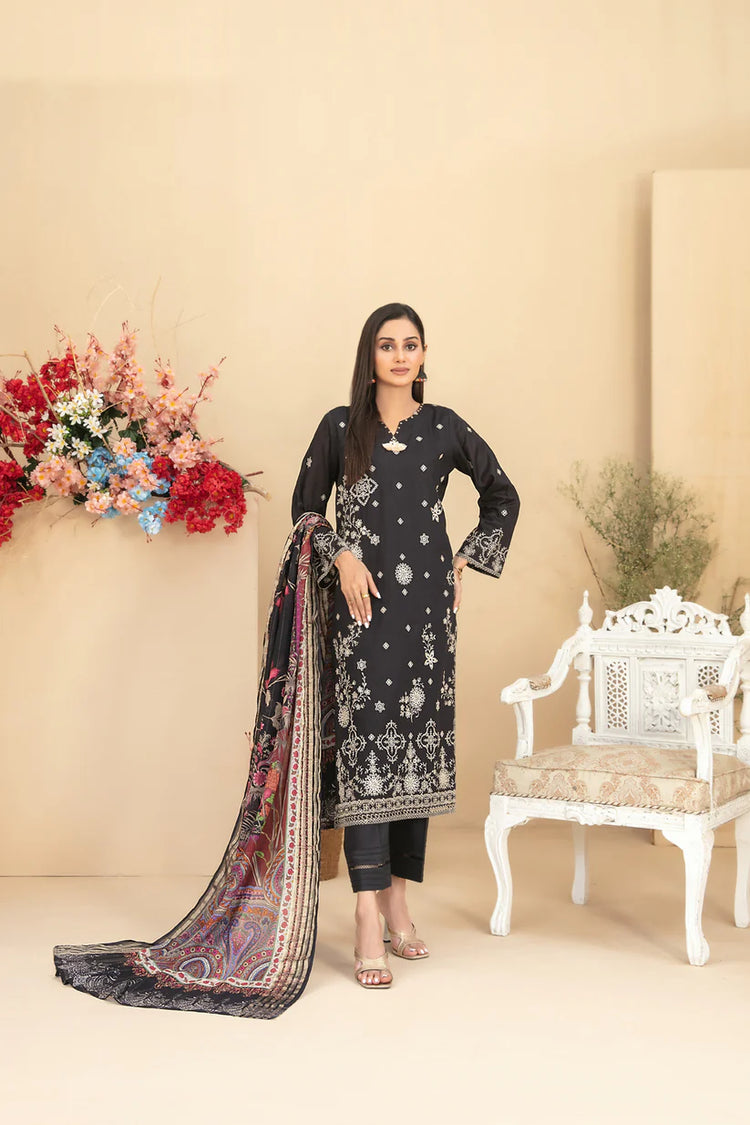 ZENARA BY TAWAKKAL SEMI-STITCHED 3PC | D-1894