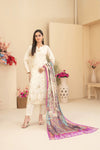 ZENARA BY TAWAKKAL SEMI-STITCHED 3PC | D-1892