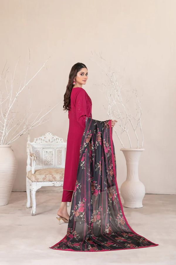 ORAIBIA BY TAWAKKAL SEMI-STITCHED 3PC | D-1047