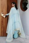 QALAMKAR CHIKANKARI UN-STITCHED 3PC| CM-05 NAYRA