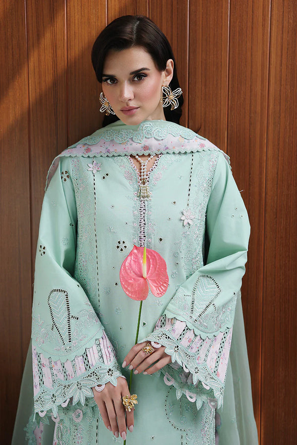 QALAMKAR CHIKANKARI UN-STITCHED 3PC| CM-08 SEREN