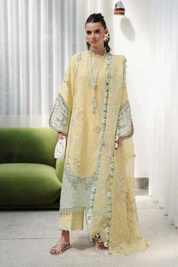 QALAMKAR CHIKANKARI UN-STITCHED 3PC| CM-02 AYLA