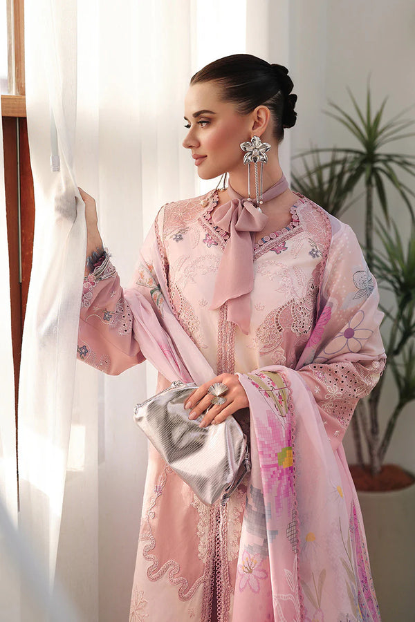QALAMKAR CHIKANKARI UN-STITCHED 3PC| CM-06 NOURA