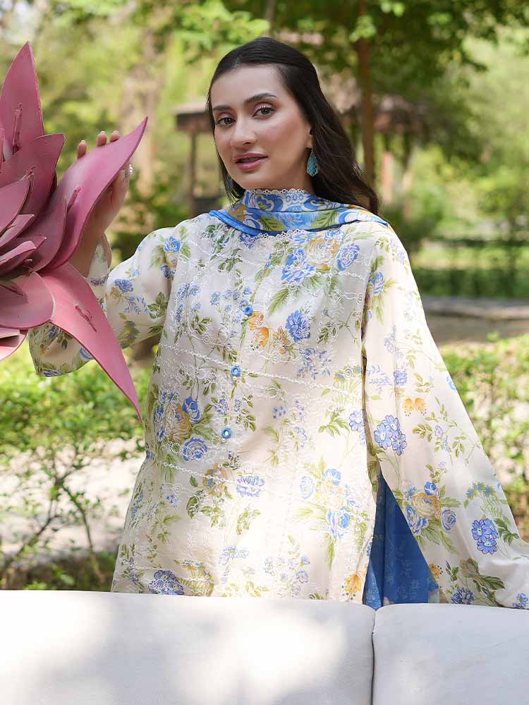 TWINKLING 3-Piece Unstitched Digital Printed Lawn Suit