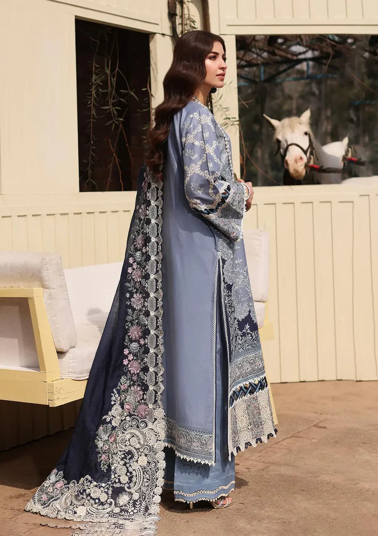 KAHF EXCLUSIVE | LUXURY LAWN UN-STITCHED 3PC| KFL-04 KINZA