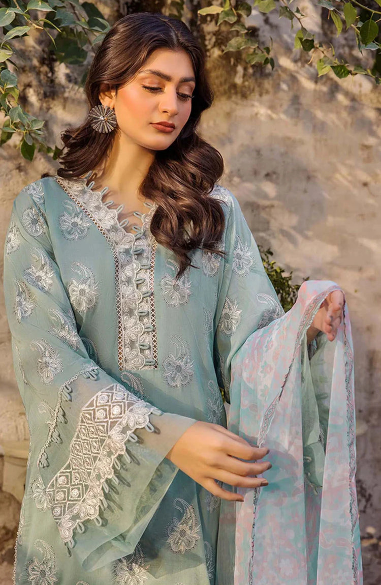 Adans Libas Embroidered Lawn Unstitched 3 Piece Suit - 4770