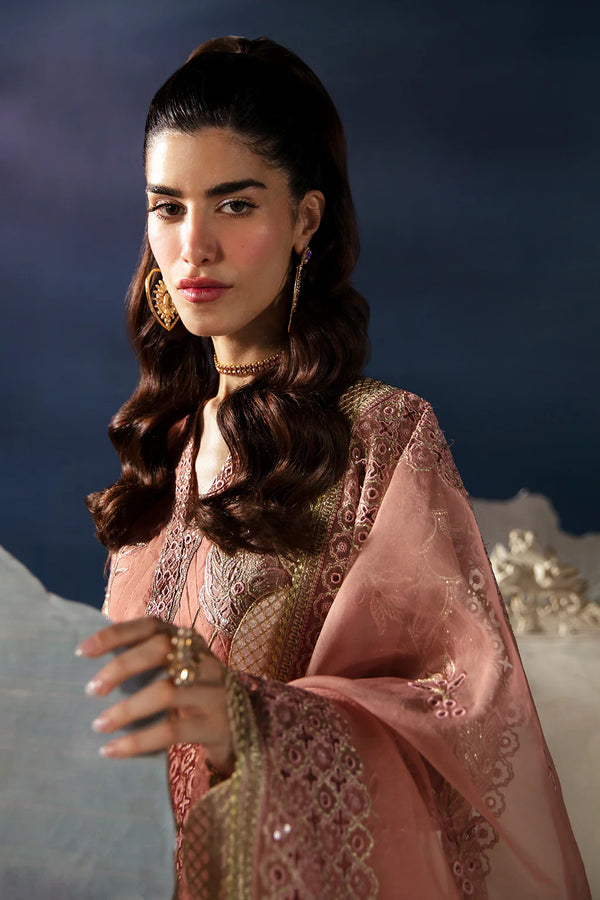 LA FUCHSIA FESTIVE UNSTITCHED BY AFROZEH - ELEA