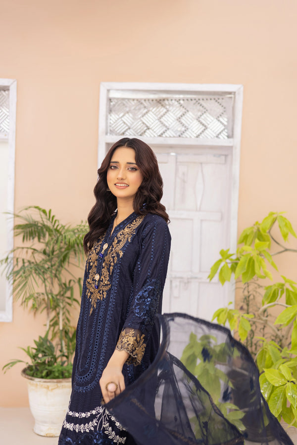 GEORGIA SEMI-STITCHED LAWN BY ZAINAB FAZLANI - ZEENAT