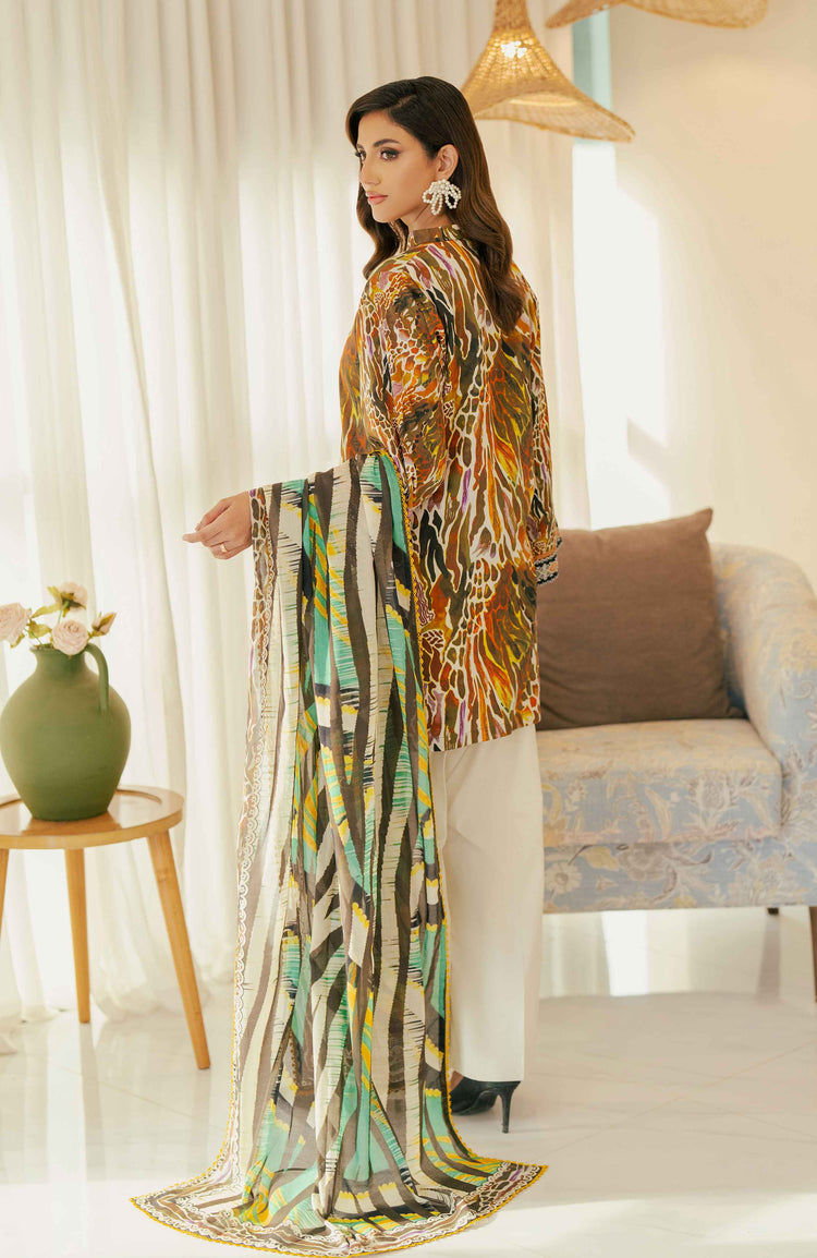 SUNSHINE BLOOM - COTTON SILK | UN-STITCHED-3PC | S-01