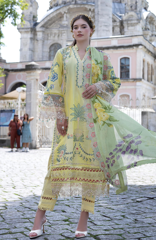 SUNSHINE BLOOM BY ALZOHAIB UN-STITCHED 3PC | D-01