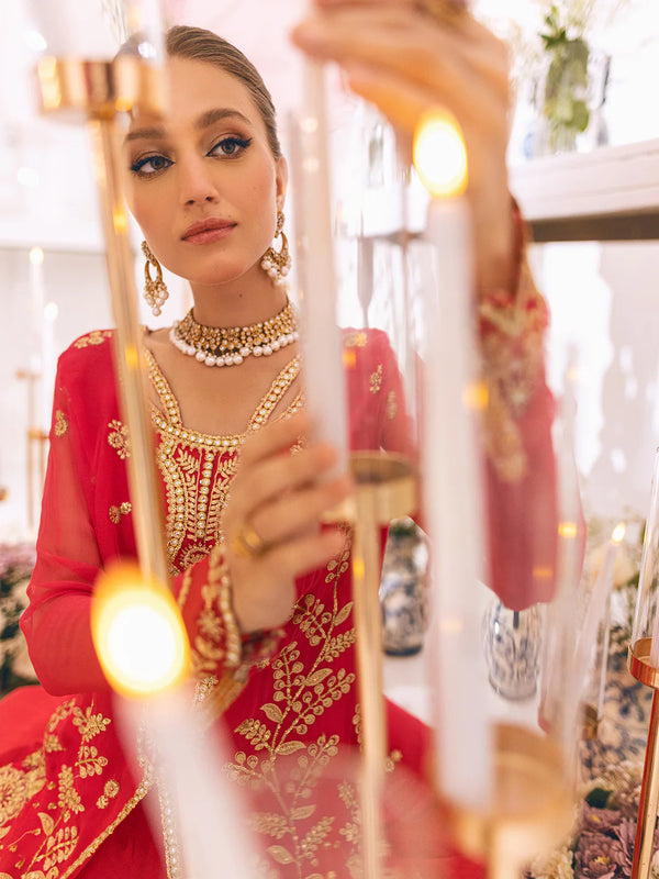 SAWARIYA LUXURY CHIFFON KALIDAAR UN-STITCHED 3PC SUITS BY ROHEENAZ -10