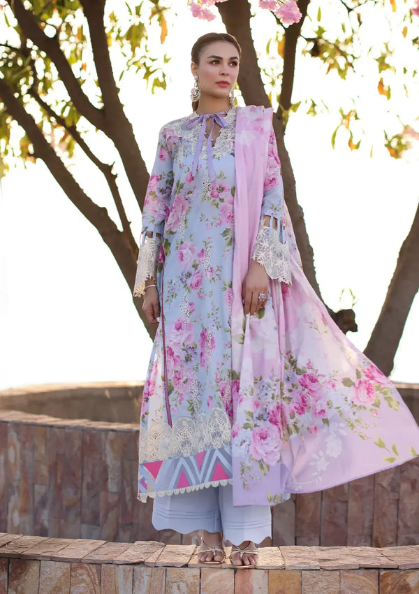 ELAF PREMIUM PRINT UN-STICHED 3PC| ECK-04A