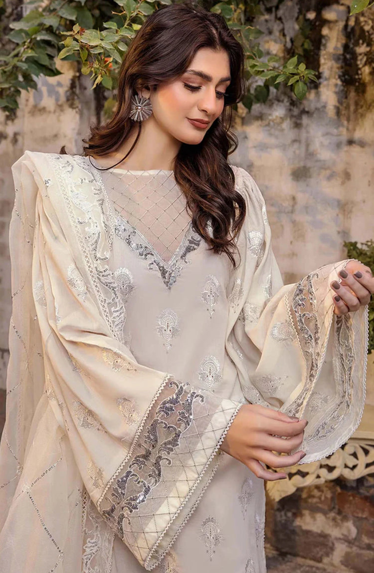 Adans Libas Embroidered Lawn Unstitched 3 Piece Suit - 4771