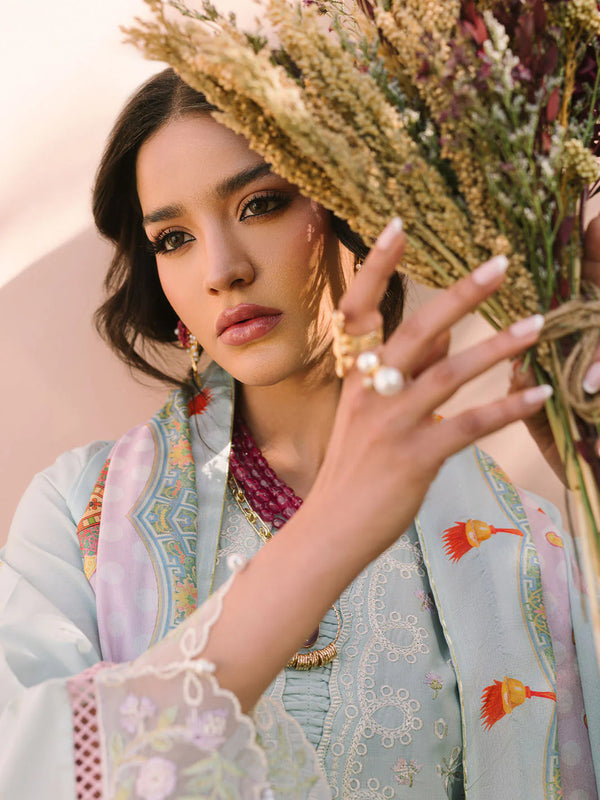 DAHLIA BY MAHNUR LUXURY LAWN STITCHED/D-7A