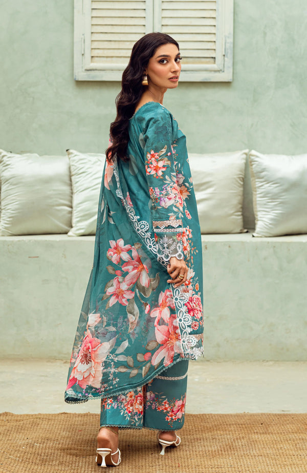 ALZOHAIB SUNSHINE BLOOM PRINTKARI UN-STITCHED 3PC | D-07
