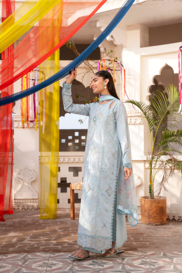 BASANT CHIKANKARI LUXURY BY FLORENT UNSTITCHED| 2026-FBC -4B