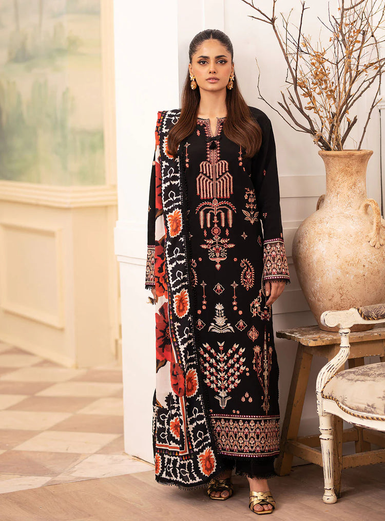 MERAKI BY ROHEENAZ FALL WINTER UN-STITCHED 3PC-FREYA