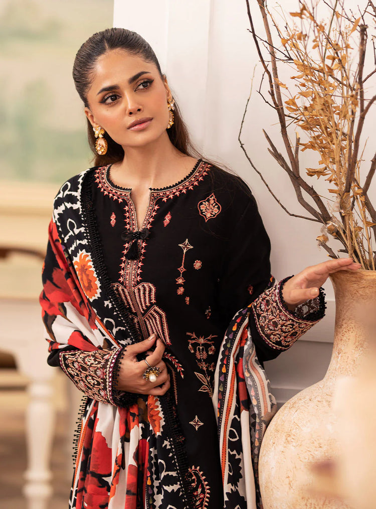 MERAKI BY ROHEENAZ FALL WINTER UN-STITCHED 3PC-FREYA