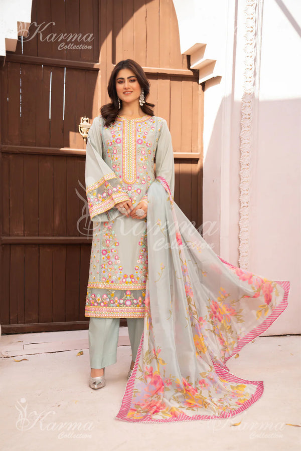 KARMA NAQSH- MAYA BLUE