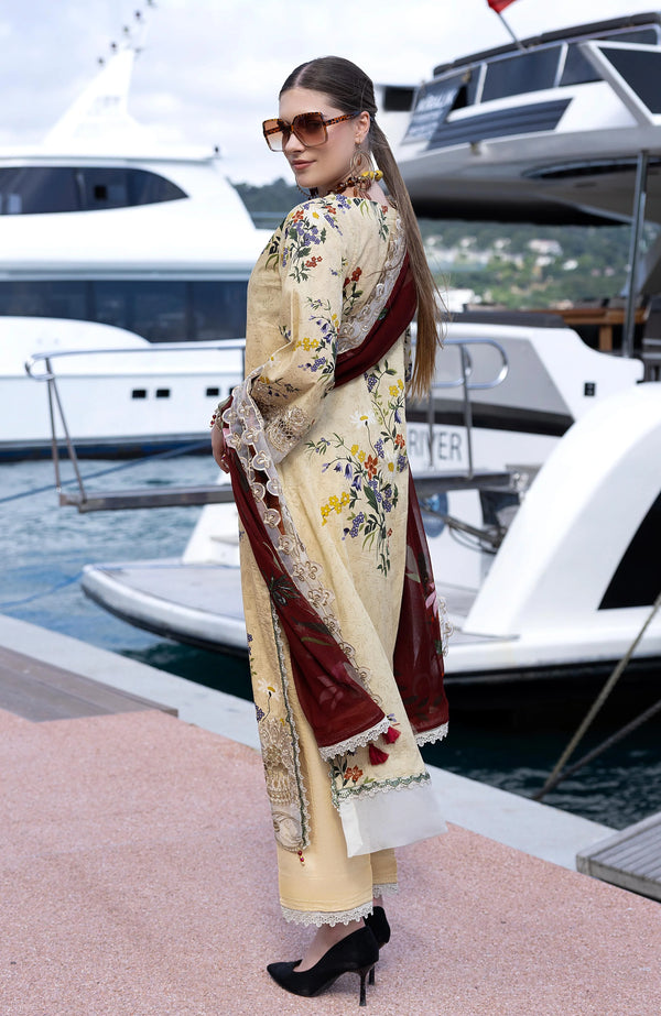 SUNSHINE BLOOM BY ALZOHAIB UN-STITCHED 3PC | D-10