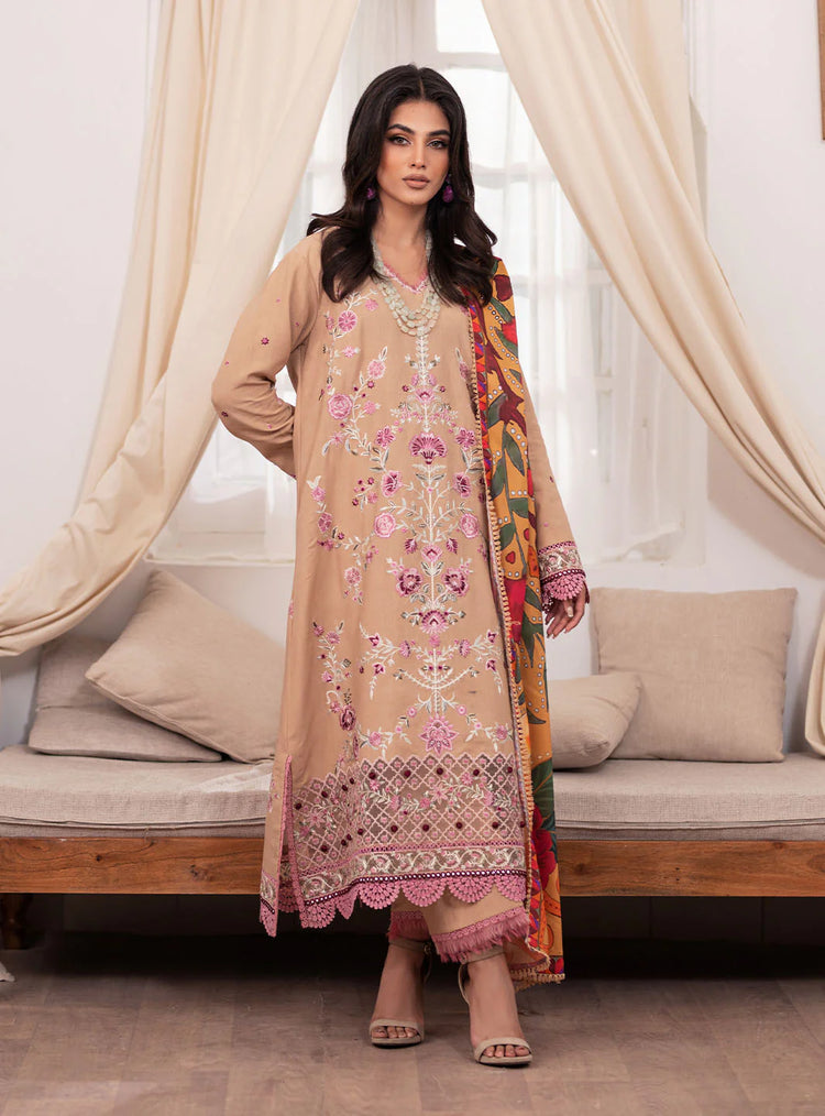 MERAKI BY ROHEENAZ FALL WINTER UN-STITCHED 3PC-BLAIR