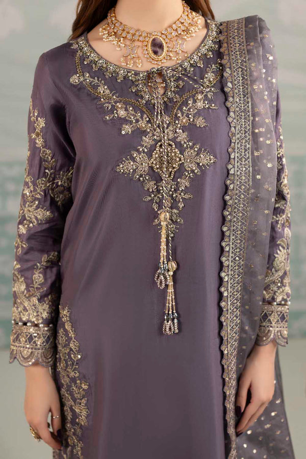 ZARDOZI SILK- MAUVE