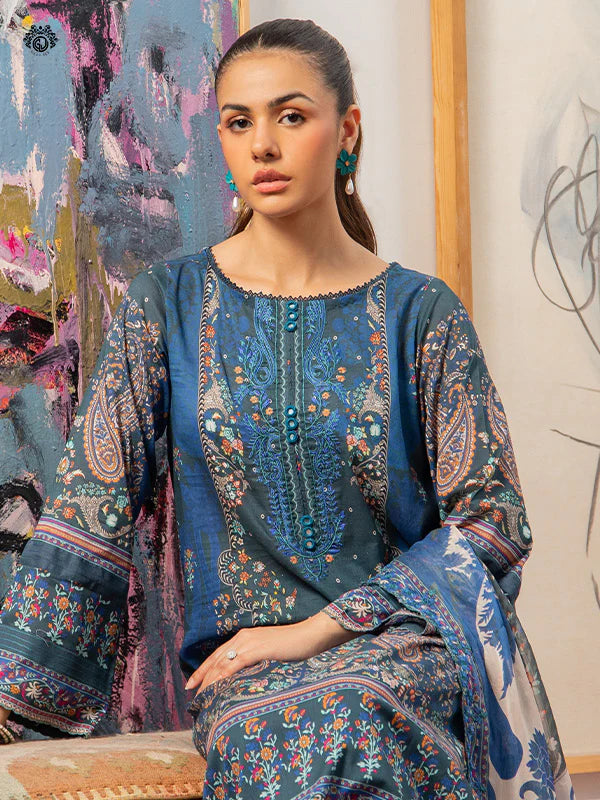 Akira By Gulljee Printed Embroidered Lawn Collection - D12
