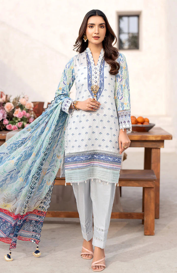 SUNSHINE BLOOM BY ALZOHAIB UN-STITCHED 3PC| D-12