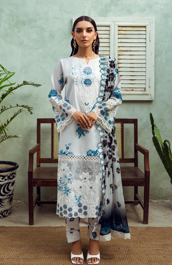 ALZOHAIB SUNSHINE BLOOM PRINTKARI UN-STITCHED 3PC | D-09