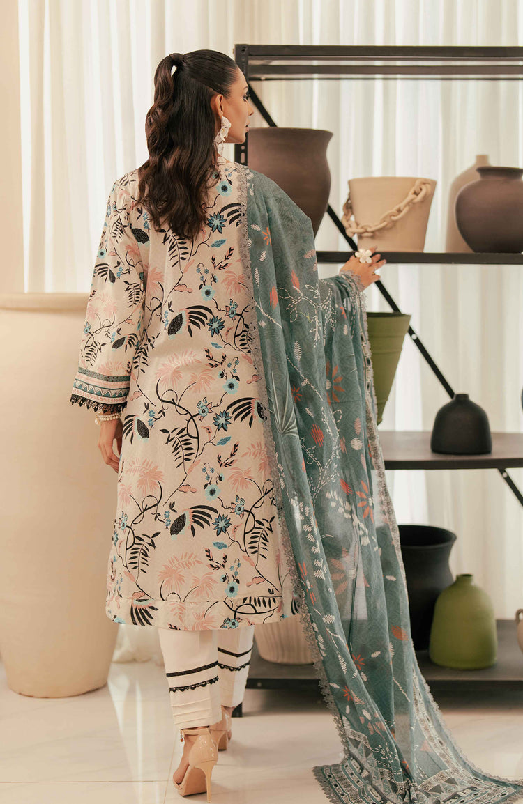 SUNSHINE BLOOM - COTTON SILK | UN-STITCHED-3PC | S-12