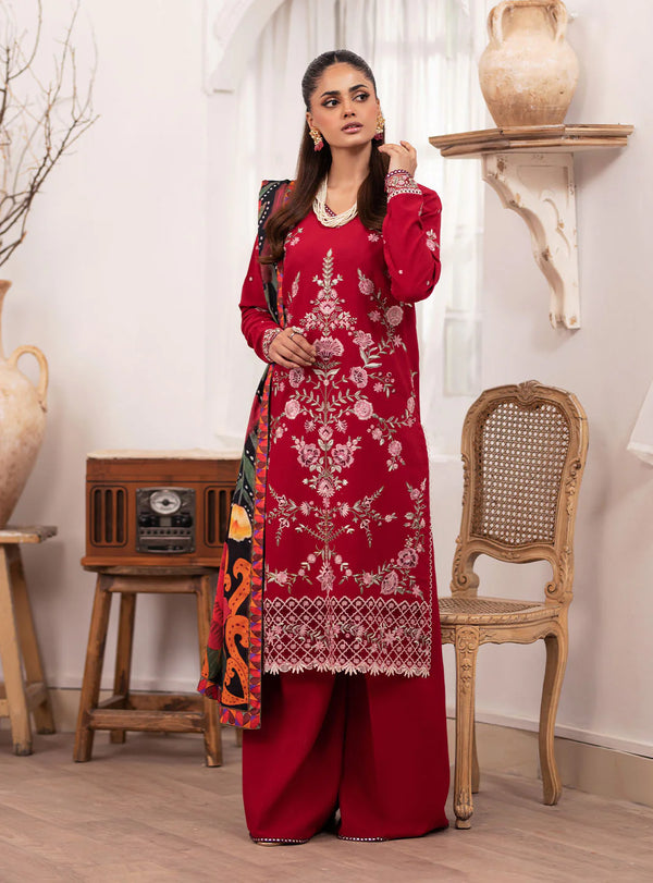 MERAKI BY ROHEENAZ FALL WINTER UN-STITCHED 3PC-ELARA