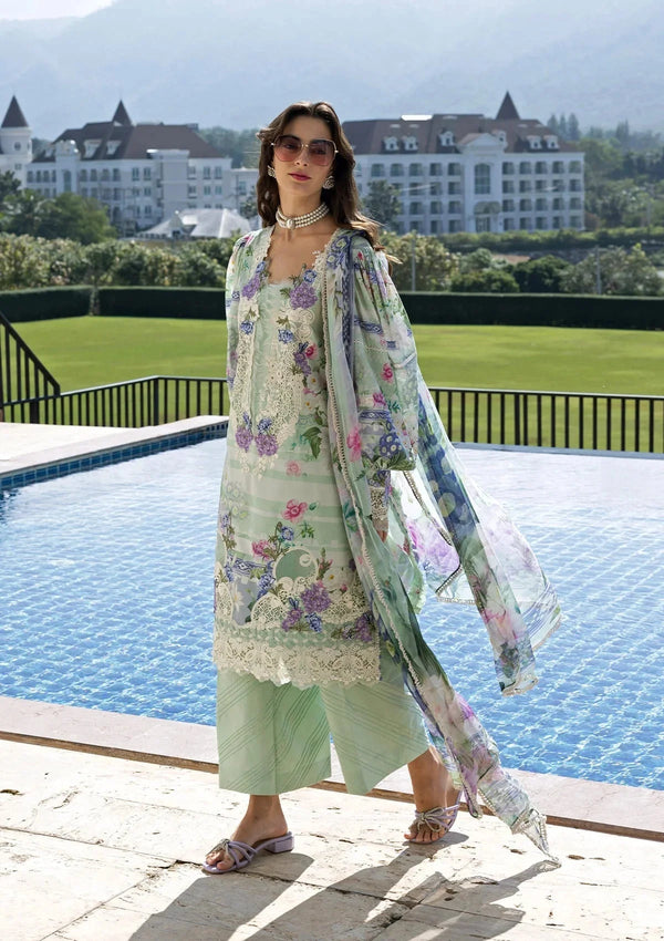 ELAF SIGNATURE EMBROIDERED LAWN 3PC | EVELINE WHISPER