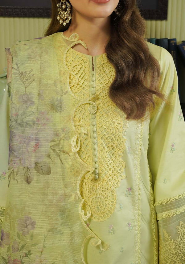 ZARQASH TRESOR UN-STICHED 3PC|ZQT 008 PRIMROSE