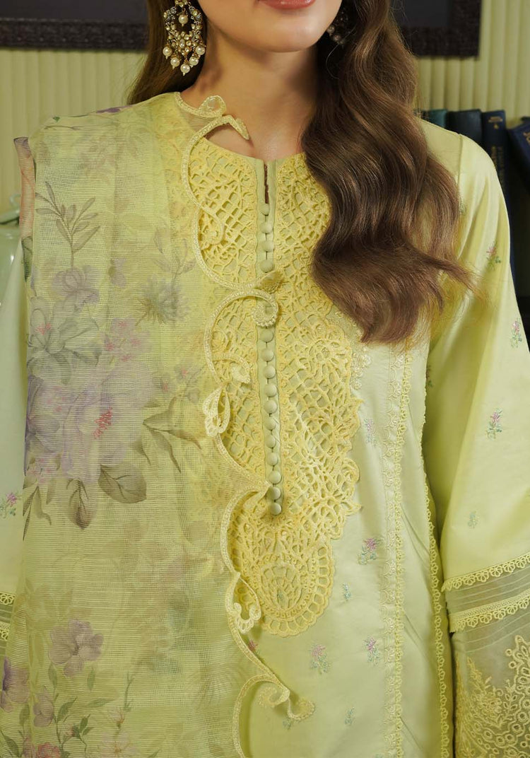 ZARQASH TRESOR UN-STICHED 3PC|ZQT 008 PRIMROSE