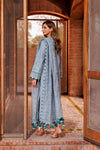 FARASHA DASTOOR UN-STICHED 3PC|BERYL GREY