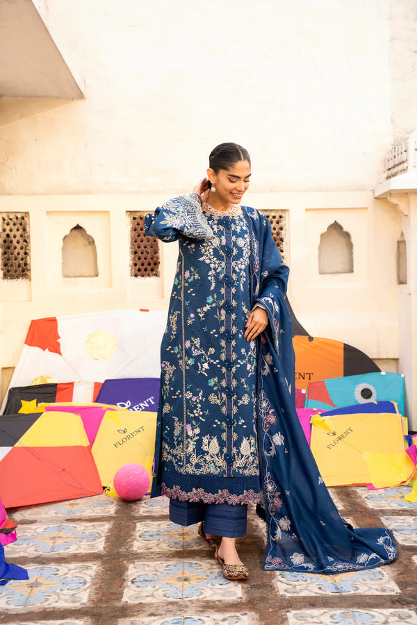 BASANT CHIKANKARI LUXURY BY FLORENT UNSTITCHED| 2026-FBC - 8B