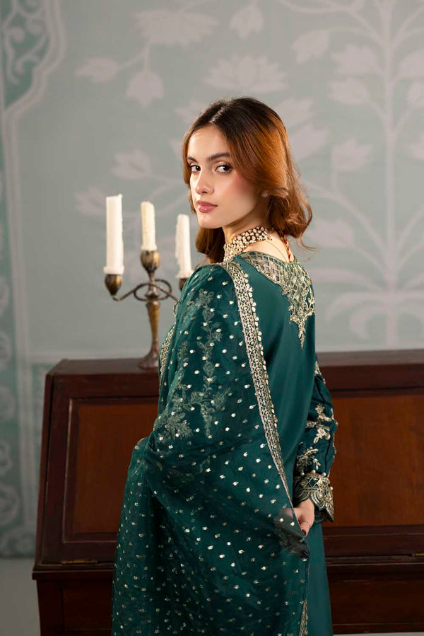ZARDOZI SILK- EMERALD