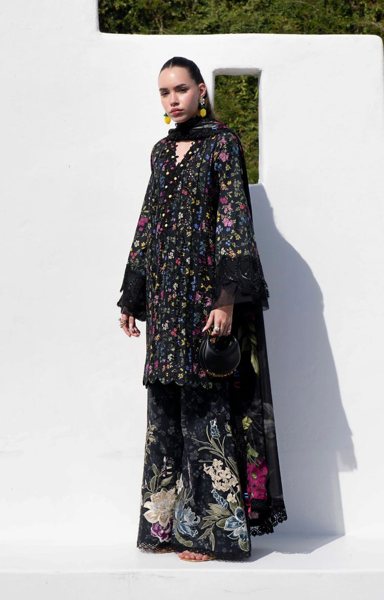 AJR Printkari 25 Lawn | Midnight Flora